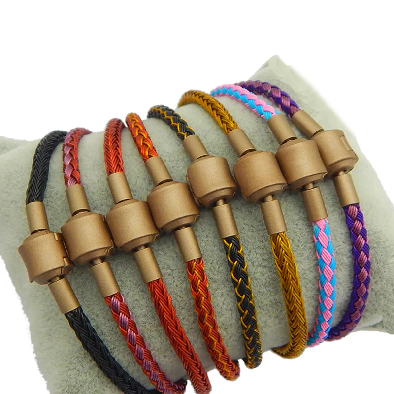 1.5-5m Black Red Steel Wire Cable Cord Braided Metal Steel Wire Rope For DIY Charm Bracelet Jewelry Making Accessories