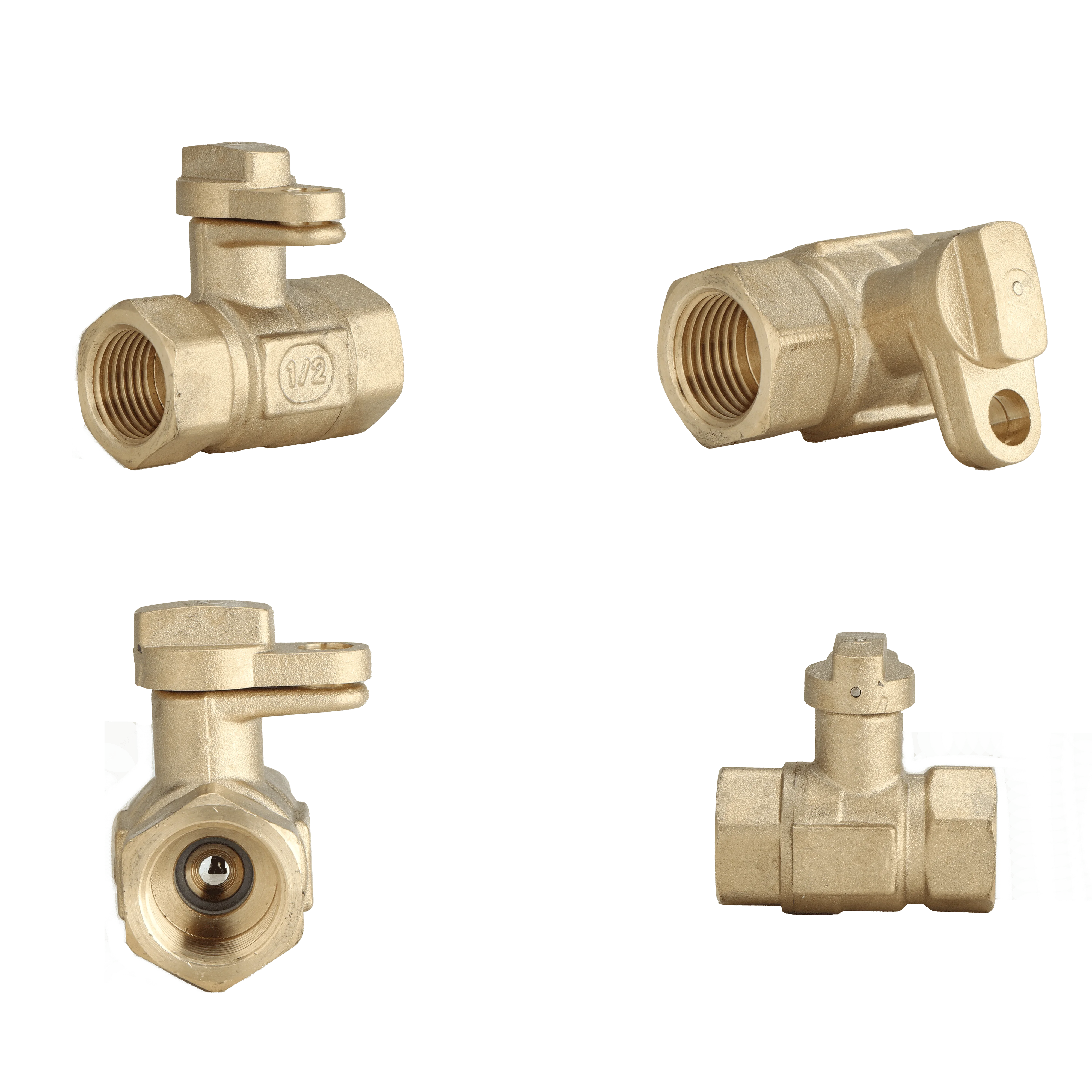 Asian market high performance handle lock easy open customized logo 2' water valve lock valve