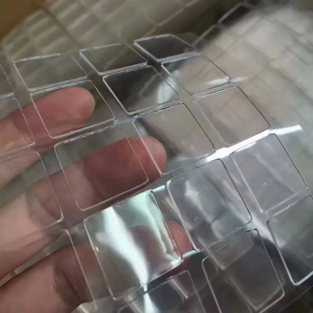 Removable  Die Cut Pu Gel Mat Transparent Double Sided Adhesive Tape  round Polyurethane Gel Sticky Sheet