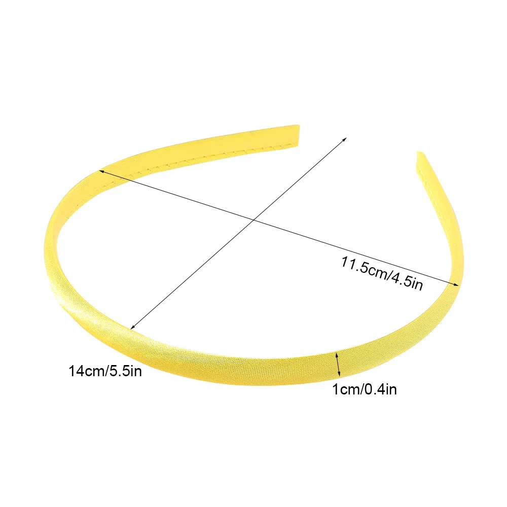 1cm width satin headband  solid color cheap hair accessory