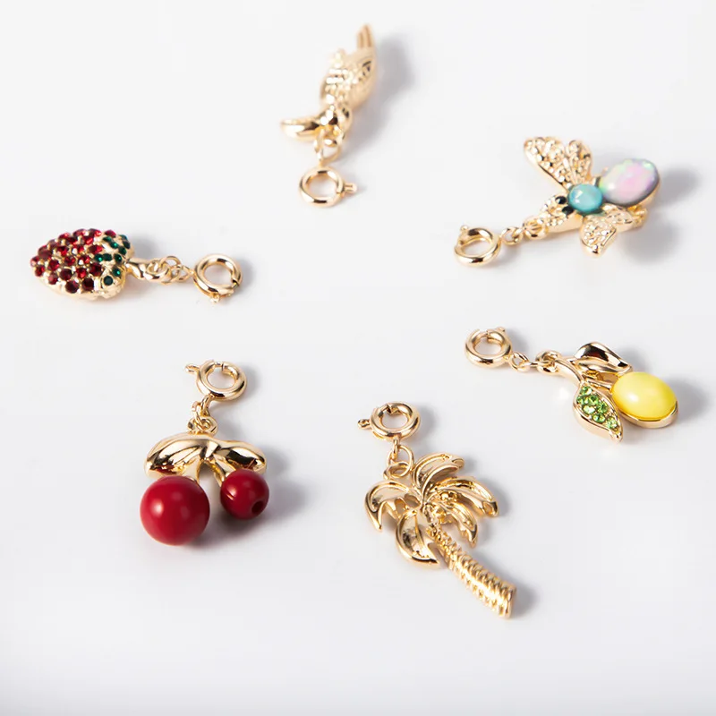 Charm Pendant Necklace Ins Trendy Stylish Adjustable DIY Female Necklace Pastoral Ocean Animal Heart Cute Pendant Necklace