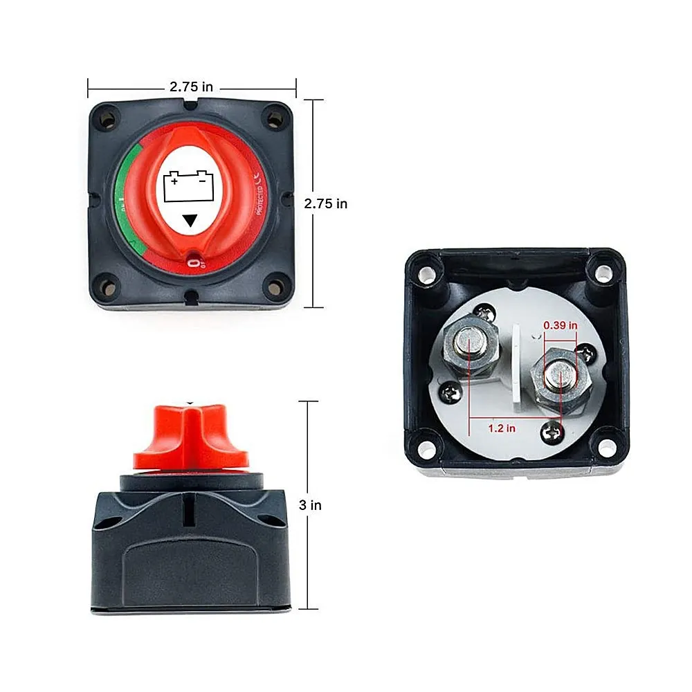 Выключатель батареи 12V 12V-48 Вт водостойкый LED Мощность автоматический выключатель 275 Ампер высокий ток для