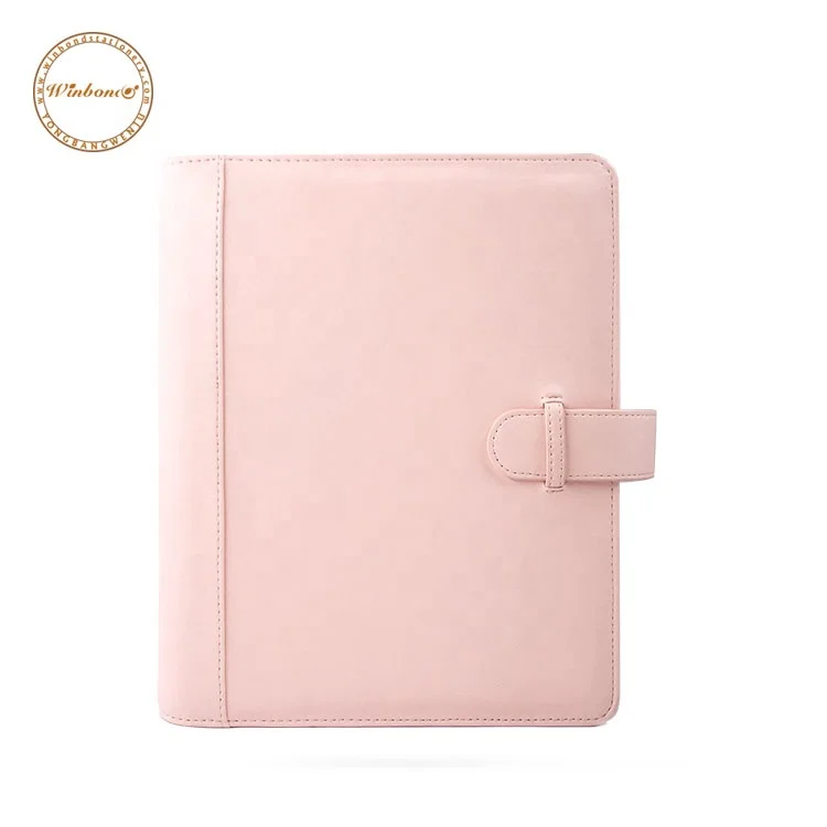 Ring Binder Inserts A5 Leather Planner Binder Photocard Customized A5 Filler Papers Fashion Custom Quilted Trading Card Binder
