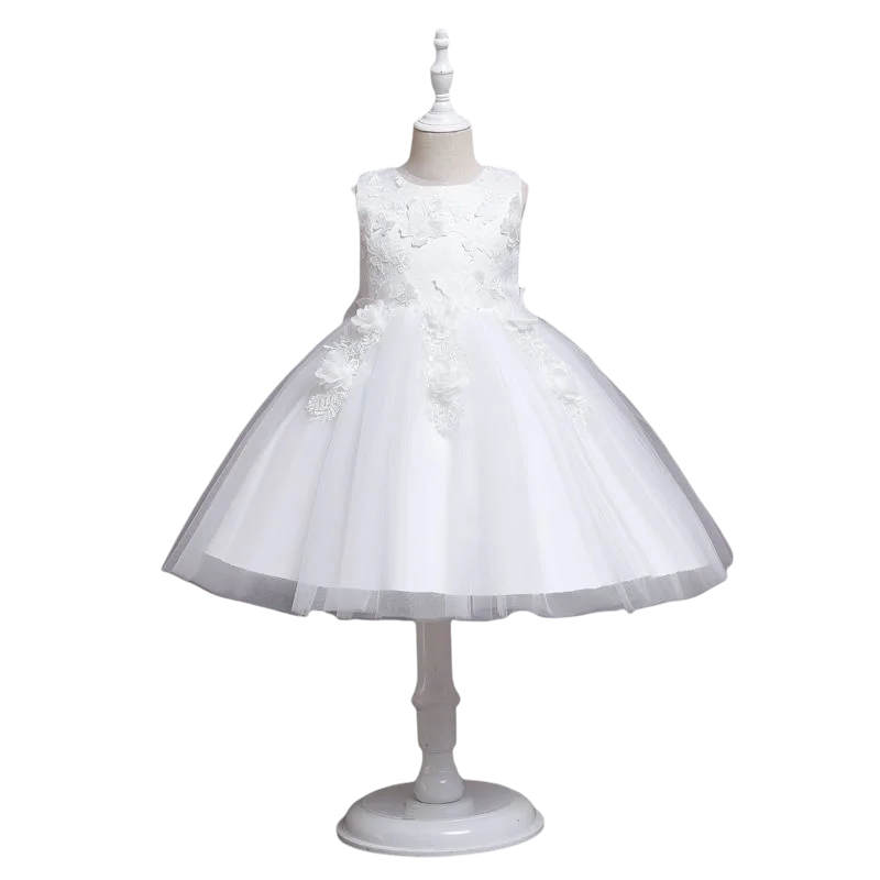 Flower Christening Baptism Communion Birthday Kids Party Pageant Wear Dresses Girls