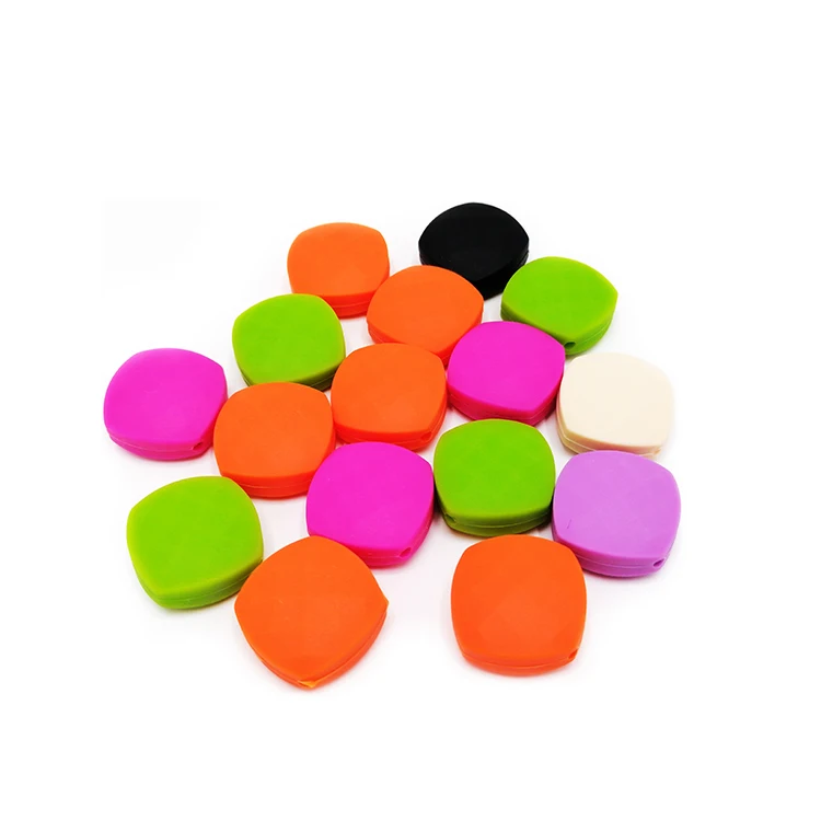 DIY  12mm Silicone Beads Russian Alphabet English Alphabet Beads Food Grade Silicone Beads Baby Teeth Necklace