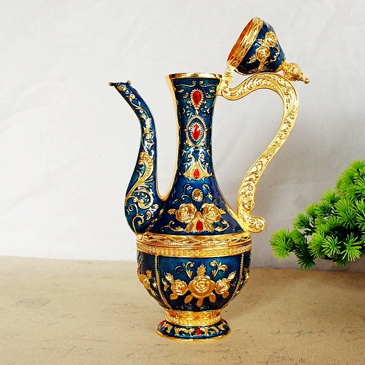  Оптовая продажа Yiwu новый европейский роскошный винный стакан ручной работы из цинкового сплава для домашнего винного