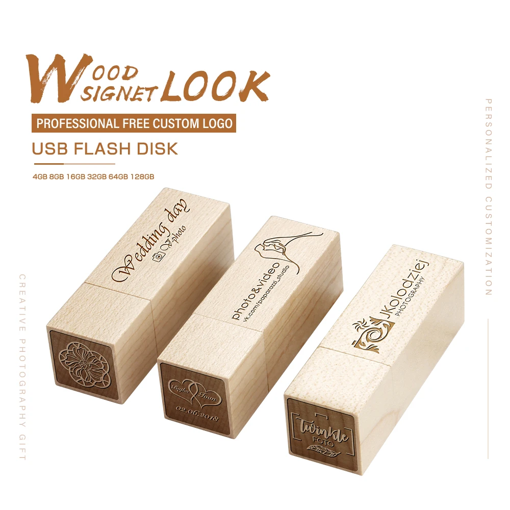 Wood Wax Seal Stamp shape pendrive memorias usb stick 4Gb 8Gb 16G 32Gb thumbdrive usb flash pen drive disk