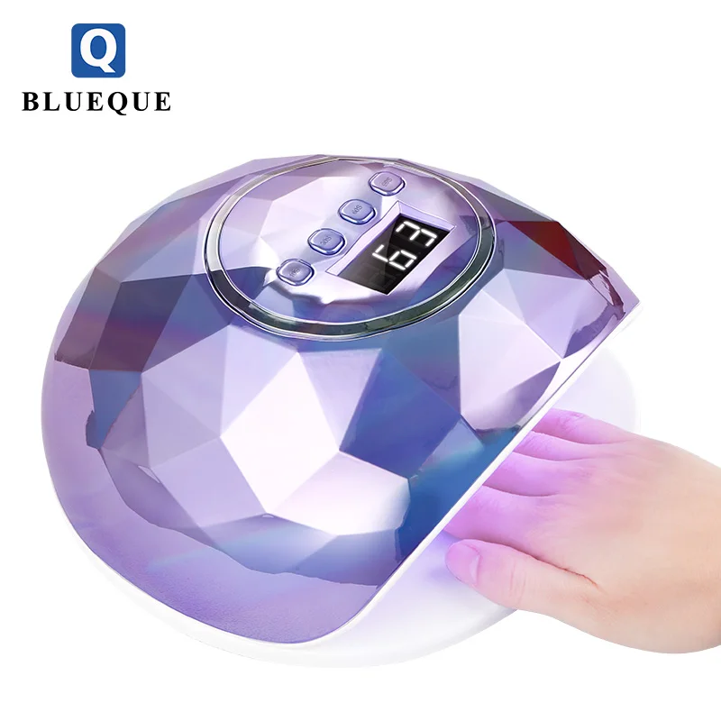 Beautiful New appearance and high power 86w F6 chameleon uv led nail lamp