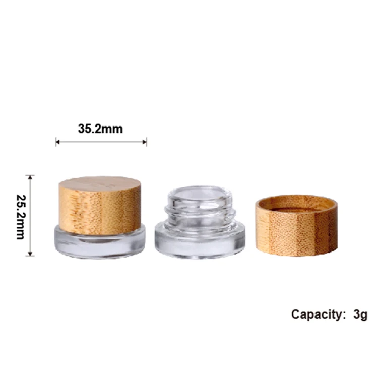 50ml Empty Glass Can Cream Tin Containers Cosmetic Cream Jar Packaging Canister