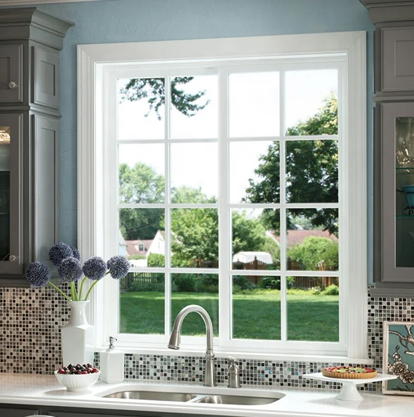 Elegant vinyl installation quotes UPVC picture sliding window in Canada
