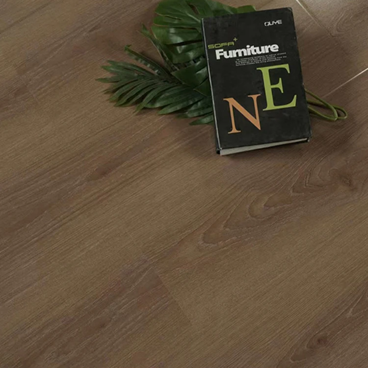 Manufacturer Composite Water Resistant Toilet Smooth Teak 14Mm Laminate Float Flooring For Home Fireproof