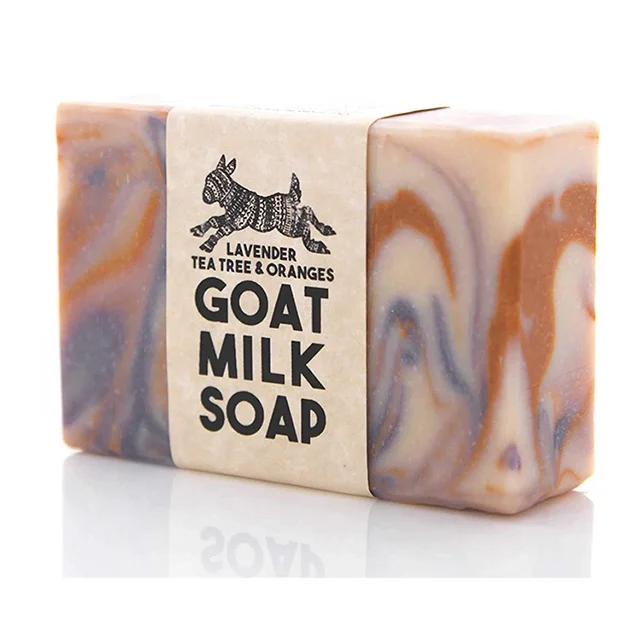 
Private Label Face Acne Remove Blackhead Brighten Skin Deep Cleansing Goat Milk Sea Salt Handmade Soap 