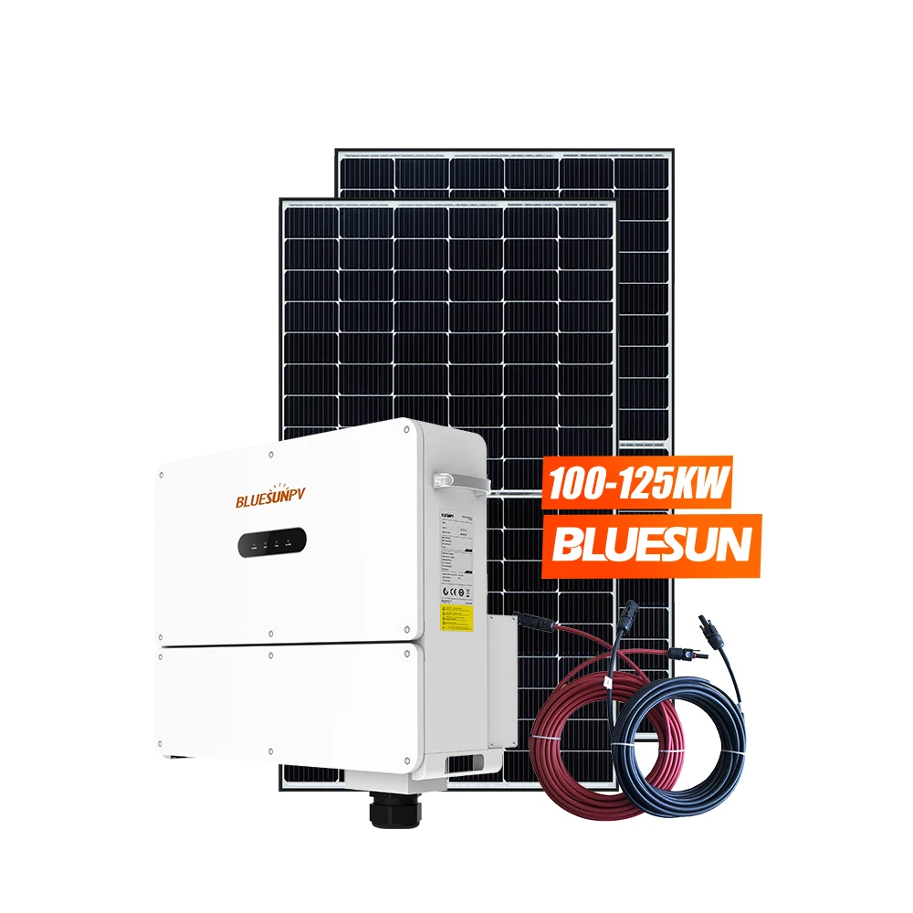 Bluesun 50Kw 100Kw 150Kw On Grid System 100Kw Solar Power System For Factory Industrial Use And Commercial Use