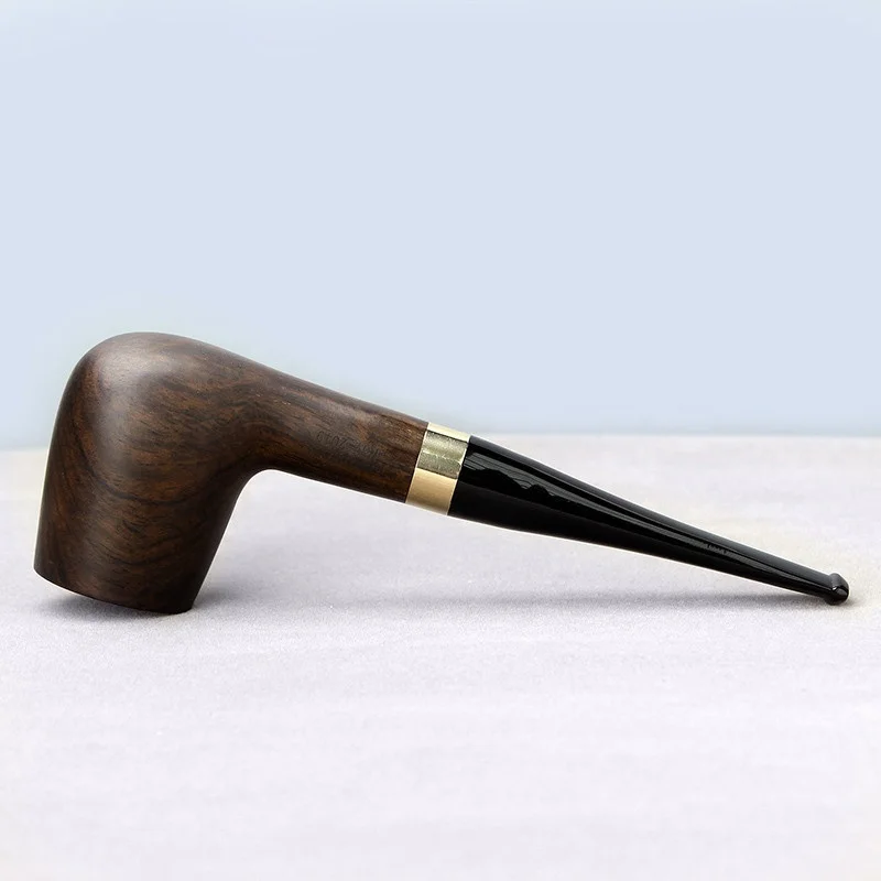 MUXIANG Amazon Hot Sale Tobacco Pipe Handmade Premium Ebony Wooden Smoking Pipe Accessoires