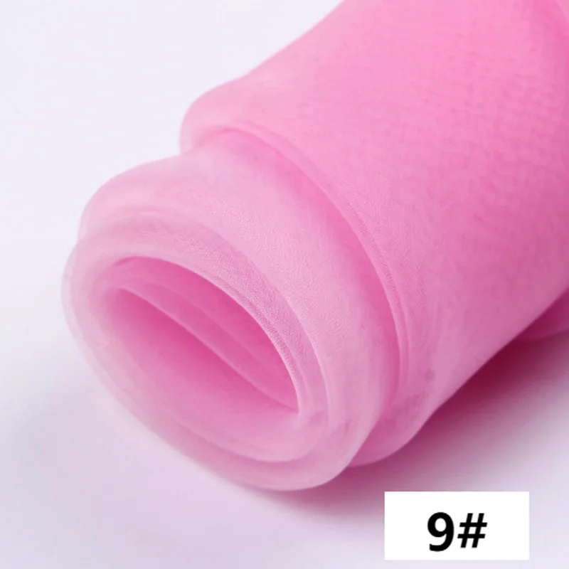 Sheer Organza Tulle Fabric for Wedding Canopy,Dress,Tutu Skirt,Clothing,Decorative,Black,White,Blue,Red,by the meter