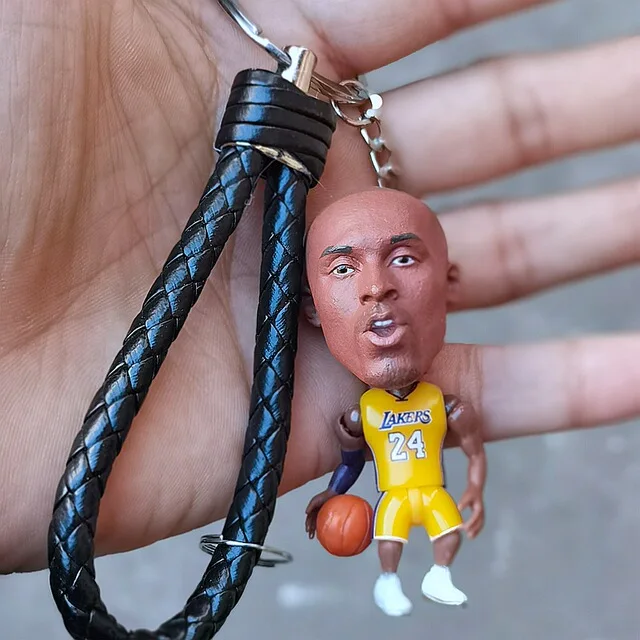 Keychain PVC Figures James Curry Durant Harden Irving basketball Pendant Collect action figures toys Car Key Chain