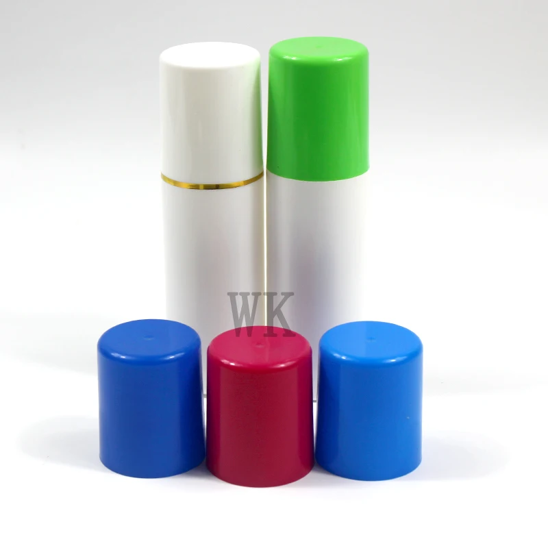 30ml 60ml 80ml 100ml PET Spray Bottle with Over cap Long Slim Round Shape Fine Mist Bottle with gold ring cap