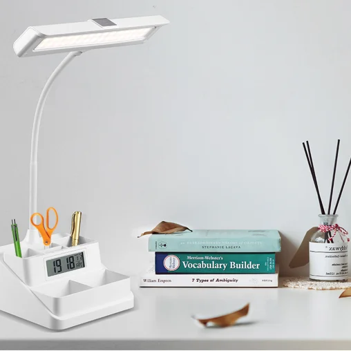 LED desk lamp USB charging with mobile phone holder pen holder reading Lamp for Student Home