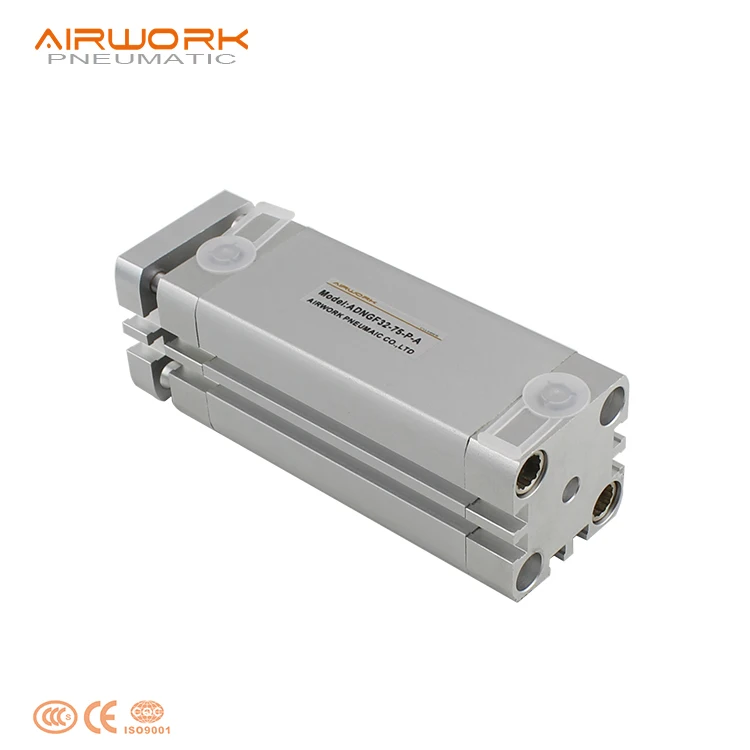 ADNG double-acting compact pneumatic cylinder with guide rod for cnc