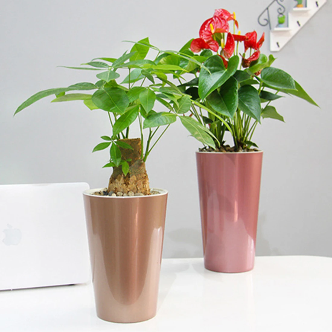 Self Watering Planter Pots For Violet Lazy Plant Pot Automatic-Watering Planter Flower Pot Vases For Home Decor A1