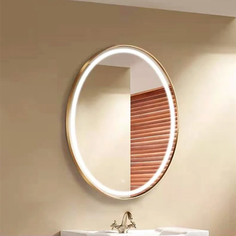Modern Home Decorative round Smart LED Glass Mirror Wall Mounted for Bathroom or Salon Wholesale from China