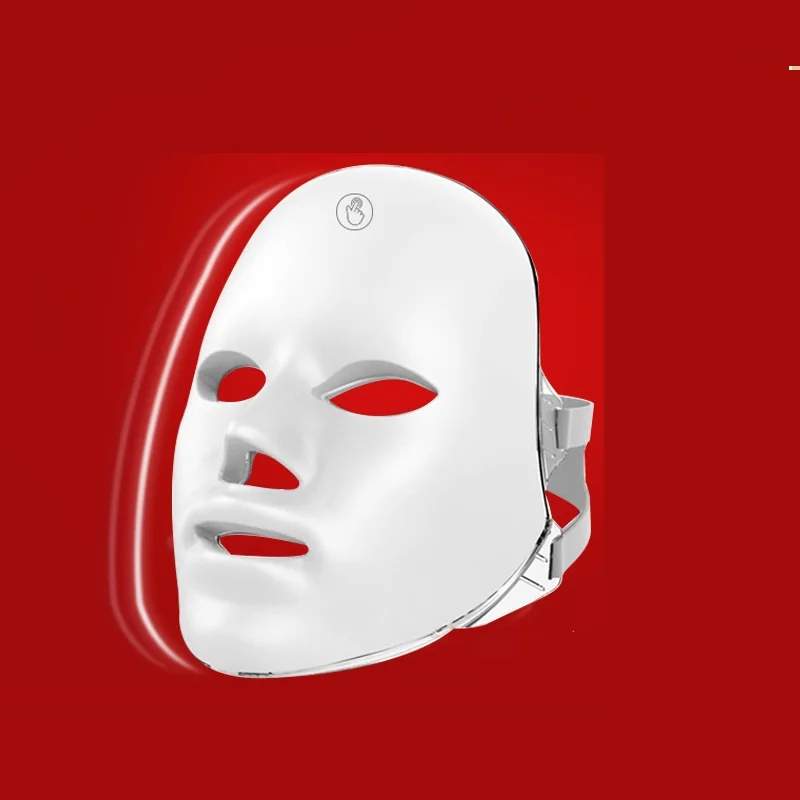 2024 Professional 7-Color LED Phototherapy Beauty Mask RF Infrared Therapy Light US Plug Anti-Acne Facial Mask