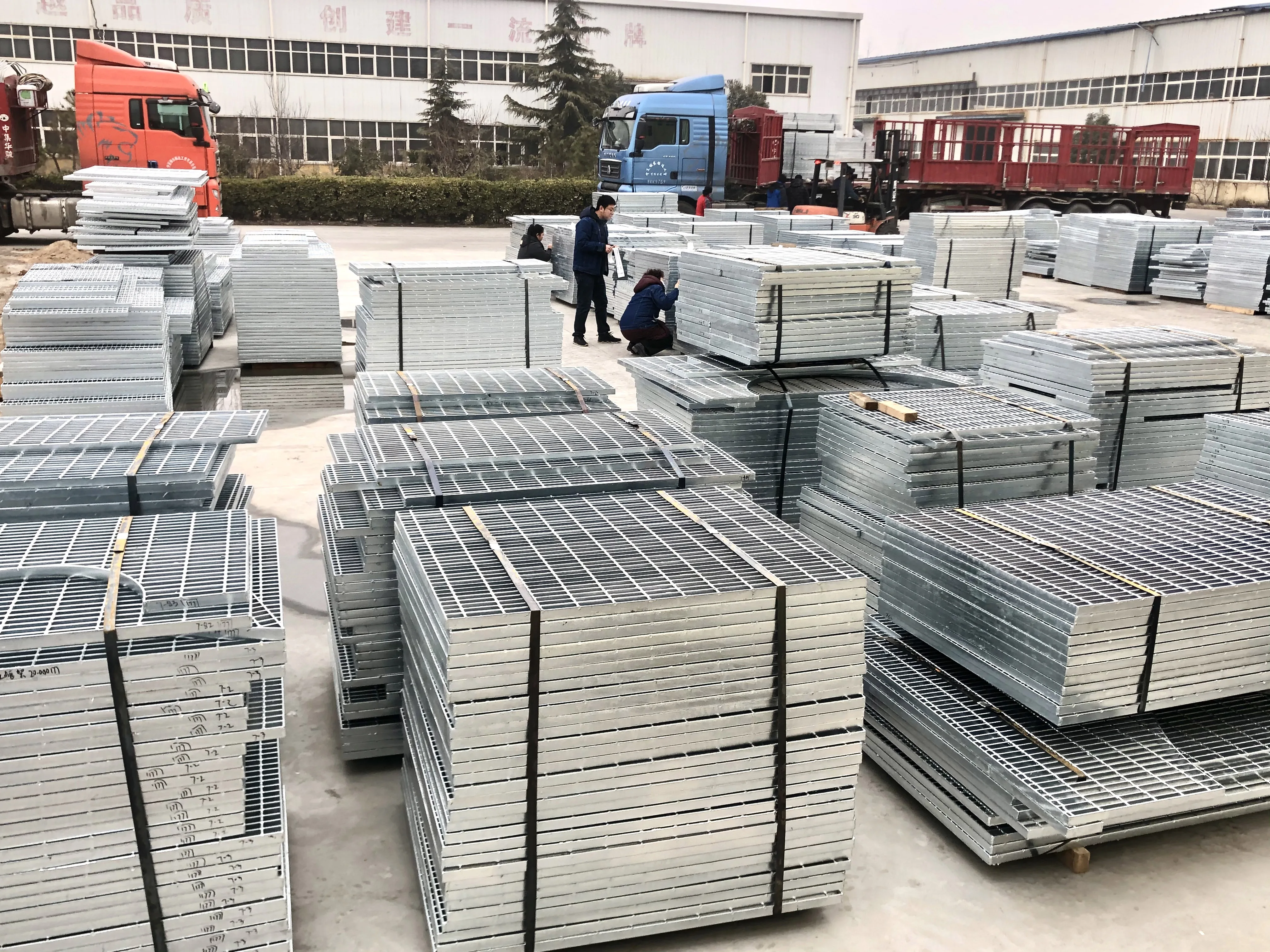 Hot Dip Galvanized Steel Grating for Floor and Trench Serrated Surface Bar Grating