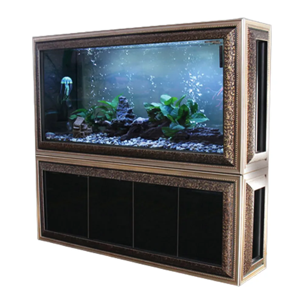 Glass Alloy Fish Wide No Border Tank High Quality Super White Aquariums & Accessories 500L 148x150 Plexiglass Aquarium Cylinder