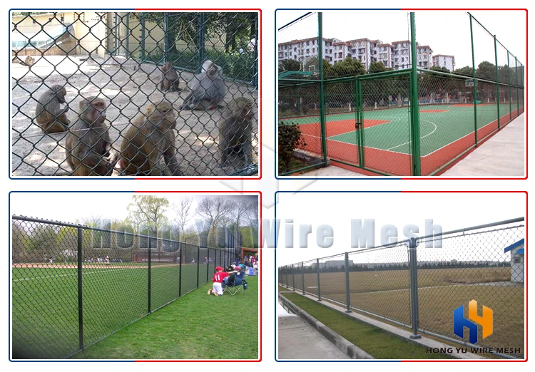 Wholesale 8 foot blue vinyl coated batting cage chain link fence accessories for sale