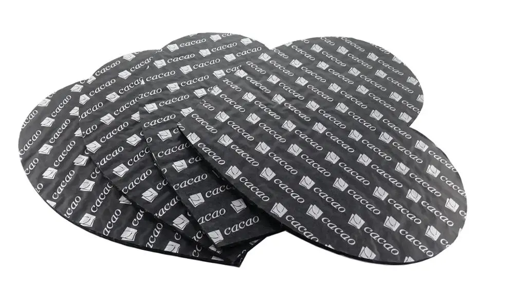 Rectangle black and white chocolate paper cushion pad / candy pad