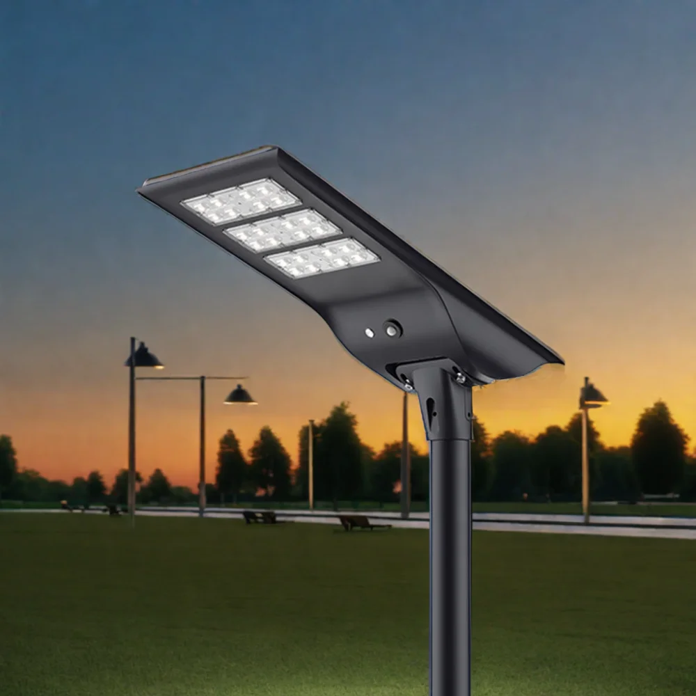 MSDS UN38.3 LED Solar street light 20W -180W High Efficiency 190lm/W integrated solar light with LiFePO4 battery MPPT controller