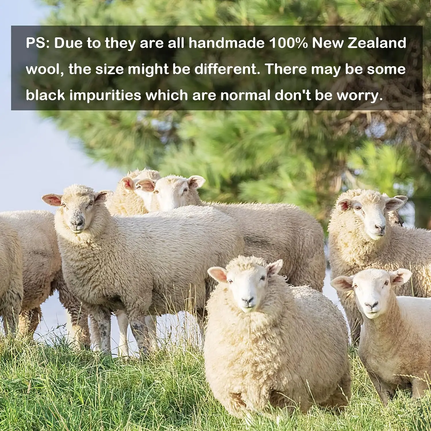 Wool Dryer Balls, 8PCS Dryer Balls with Happy Sheep - Natural & Organic, 100% New Zealand Wool Handmade