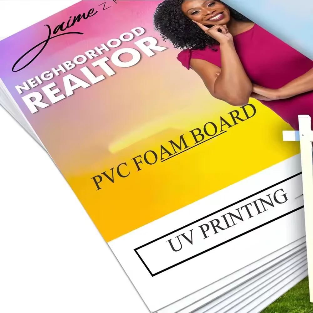 Custom Outdoor Uv Printed Pvc Foam Board Sign Sheet Advertising Sign Paper Board Polystyrene Advertising Sign Kt Foam Boar