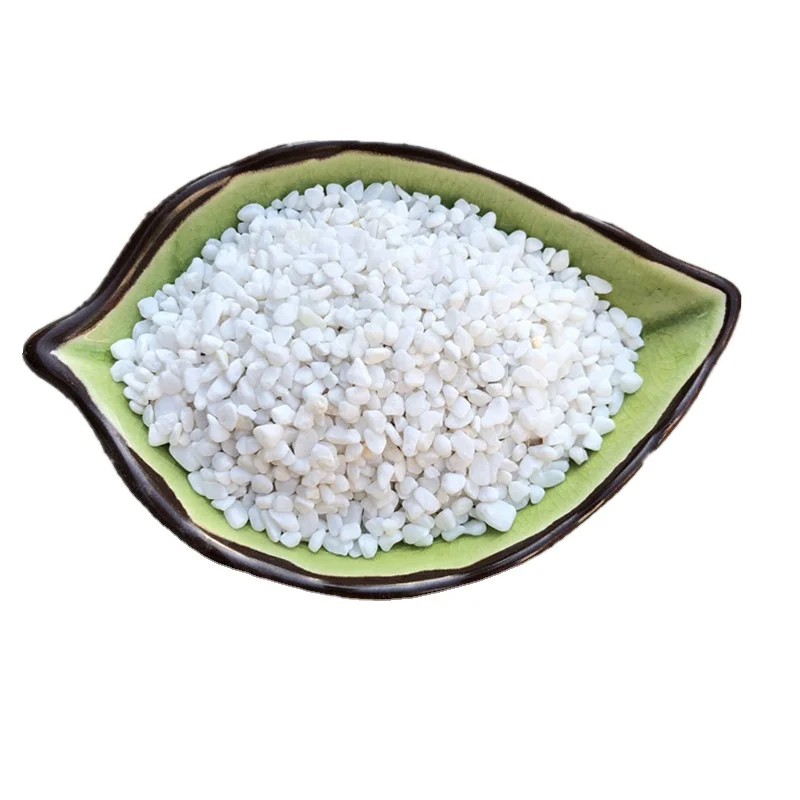 Wholesale Snow White Pebbles Tumbled Finished Landscape River Natural Stone