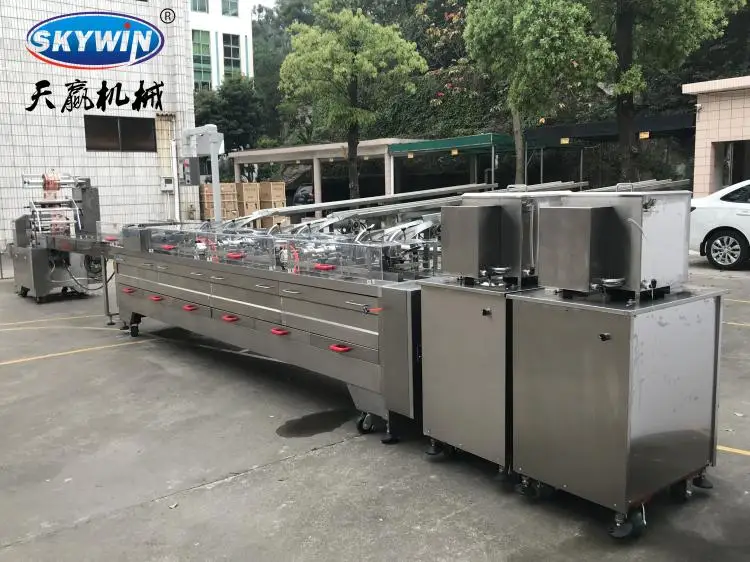 Small scale mini full automatic chocolate filled biscuit maker baking making machine for sandwich biscuit cookie plant