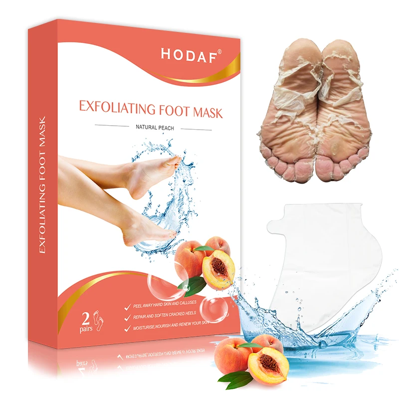 2022 amazon hotsale Peeling Exfoliating Foot Mask Feet Mask Remove Dead Skin Cuticles Heel Foot Care Pedicure Socks