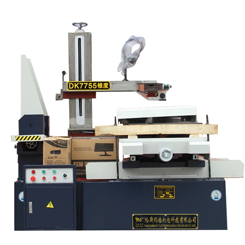 DK7755  Cnc Wire Cutting Machine Edm Machine With High-speed Cabinet Middle Speed Cut Cnc Wire Cutting Edm Machine