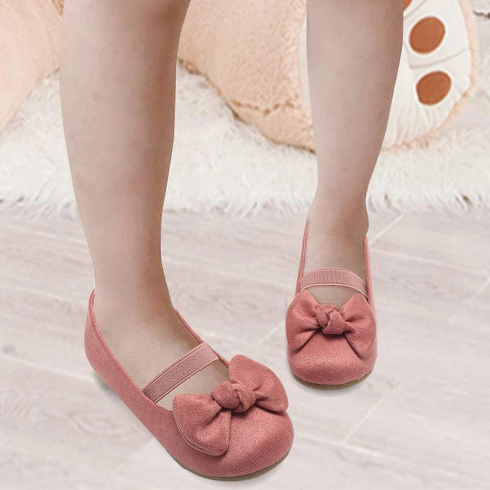 Custom Wholesale Girls Ballet Flats Shoes High Quality Bowknot Fashion Cute Wedding Party Princess Dress Shoe