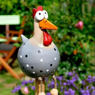 
Chicken Decoration Garden Ornaments Animal Figurine Ornament Resin Chicken Outdoor Garden Backyard Lawn Garden Sculptures 