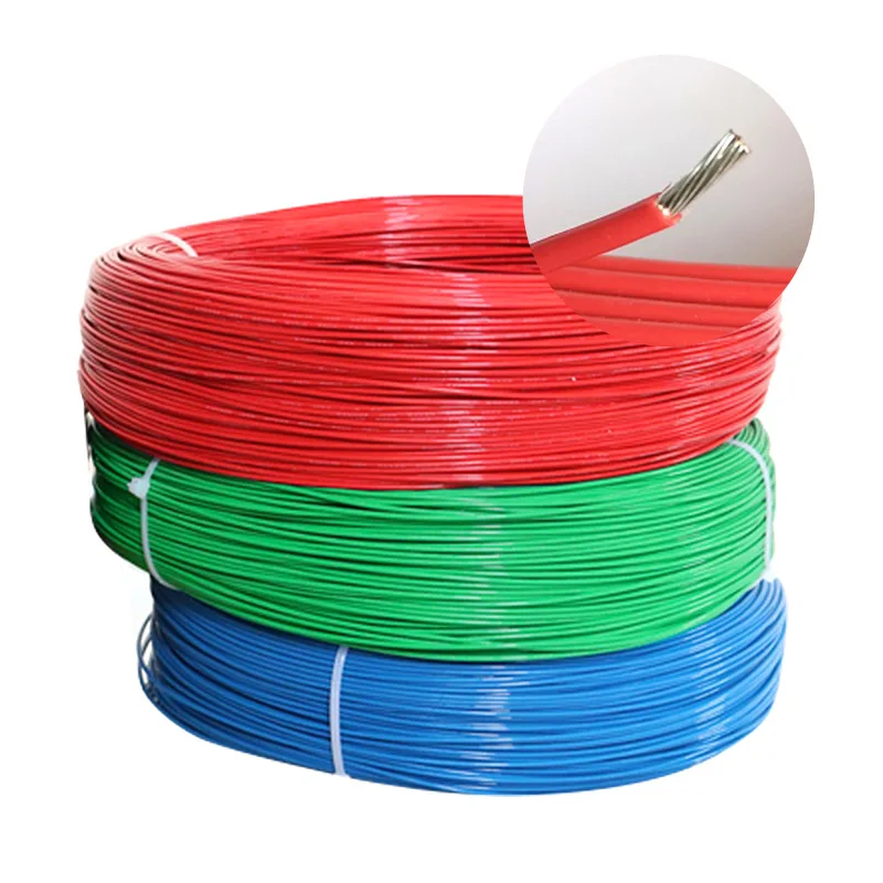 Tri-Rated 0.22Mm Wires Wrap Silver Plated 0.35 Mm Shielded Film Warp Solid Copper  el wire