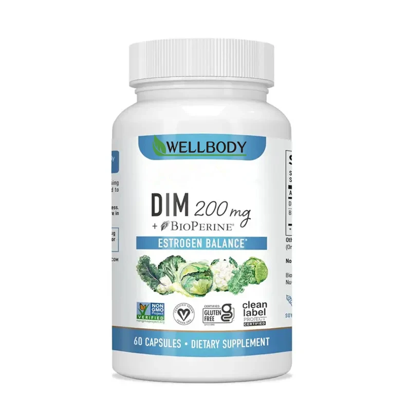 WELLBODY OEM/ODM private label factory supply Halal natural organic DIM Diindolylmethane capsules Health Supplements dietary