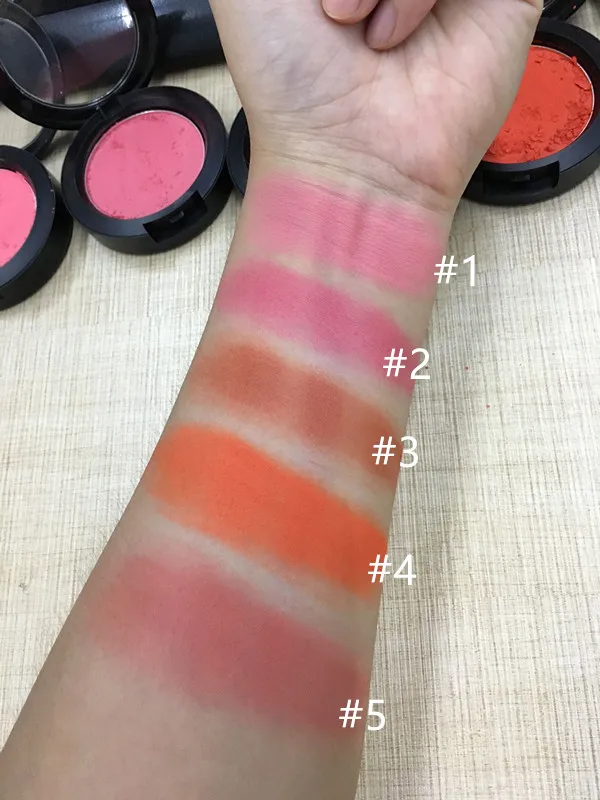 Long lasting waterproof cosmetics private label 5 color blush makeup