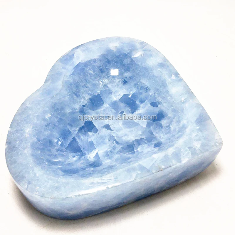  Синяя чаша Celestite оптовая продажа из натурального синего Кальцита декоративная для исцеления