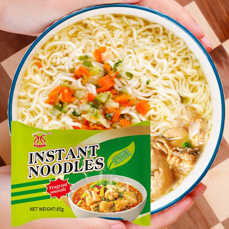 85G Wholesale High Quality Popular With Good Price Vegetarian Chicken Flavor Instant Noodles
