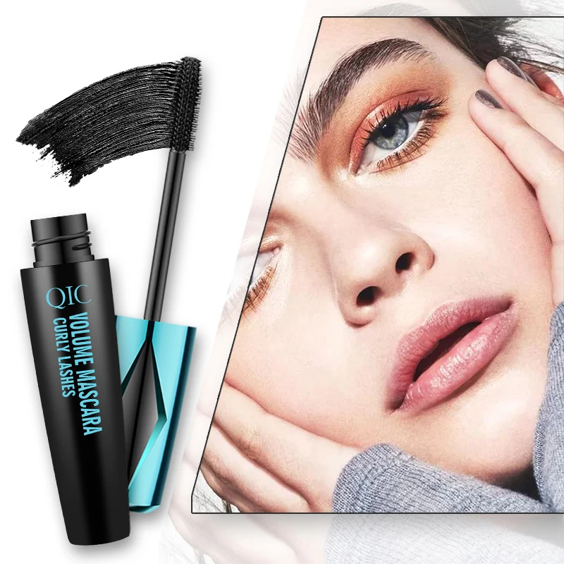 Mascara Waterproof Lengthening Plump 4D Thick Curl Long No Smudge Easy Wear and Remove Black Waterproof Mascara