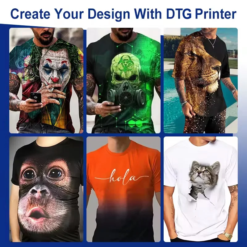 Clothes pants denim hoodie canvas bag Automatic 9 colors printer ink Four i3200 printhead direct to garment dtg printer