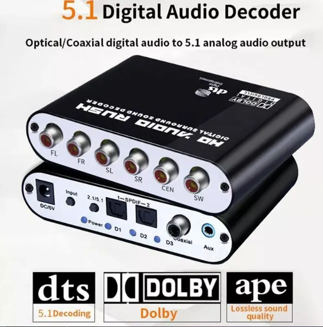 dts dolb  digital audio ac3 5.1 channel audio decoder PCB board