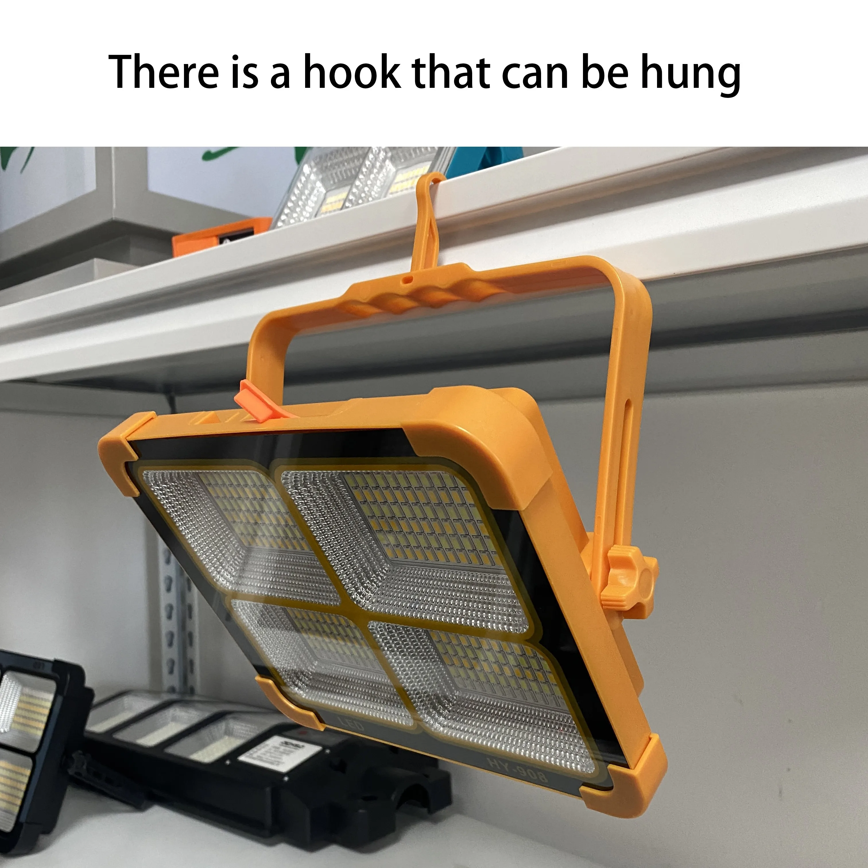 IP65 Waterproof 200W LED Outdoor Portable USB Rechargeable Emergency Camping Light Solar Floodlight for Fishing Camping Gear