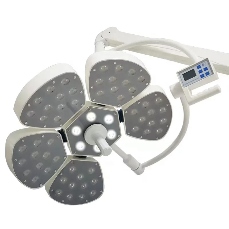 Ceiling Led Medical Light Surgical Lamp Double Dome Petmade in China ART-LED 5+5 Electric Ce 150W Light Source Led Part 2 Years