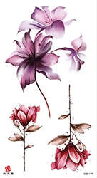 2021 Wholesale Women Temporary Tattoo Stickers Festival Flower Decorative Stencil Non-Toxin Tattoo Ink Paper Arm Leg Back